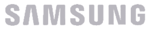 Samsung logo on black background