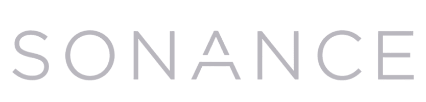 Sonance logo on black background