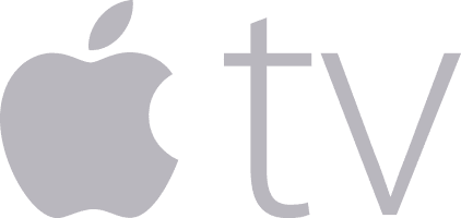 Apple TV logo on black background
