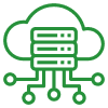 Cloud server with connected network nodes