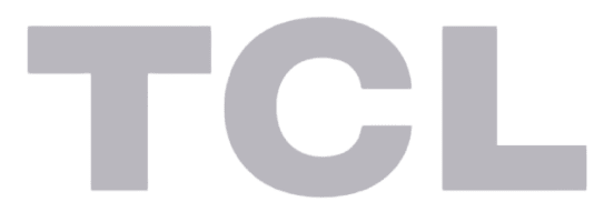 TCL logo on black background