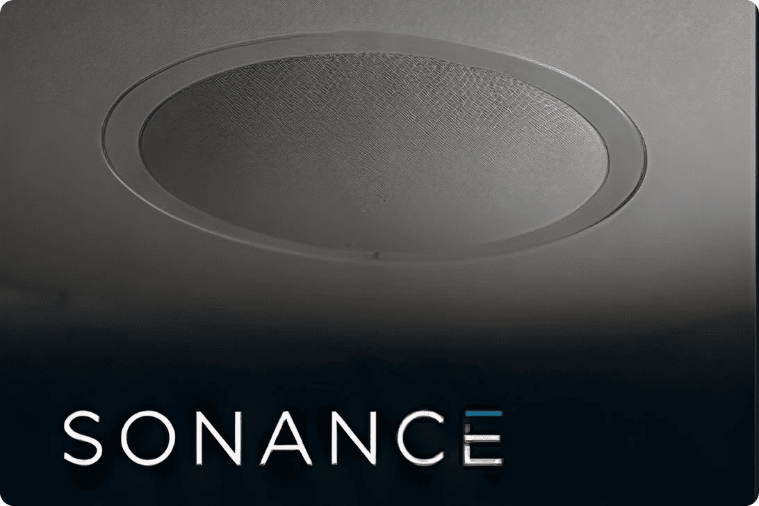 Sonance round ceiling speaker with grille